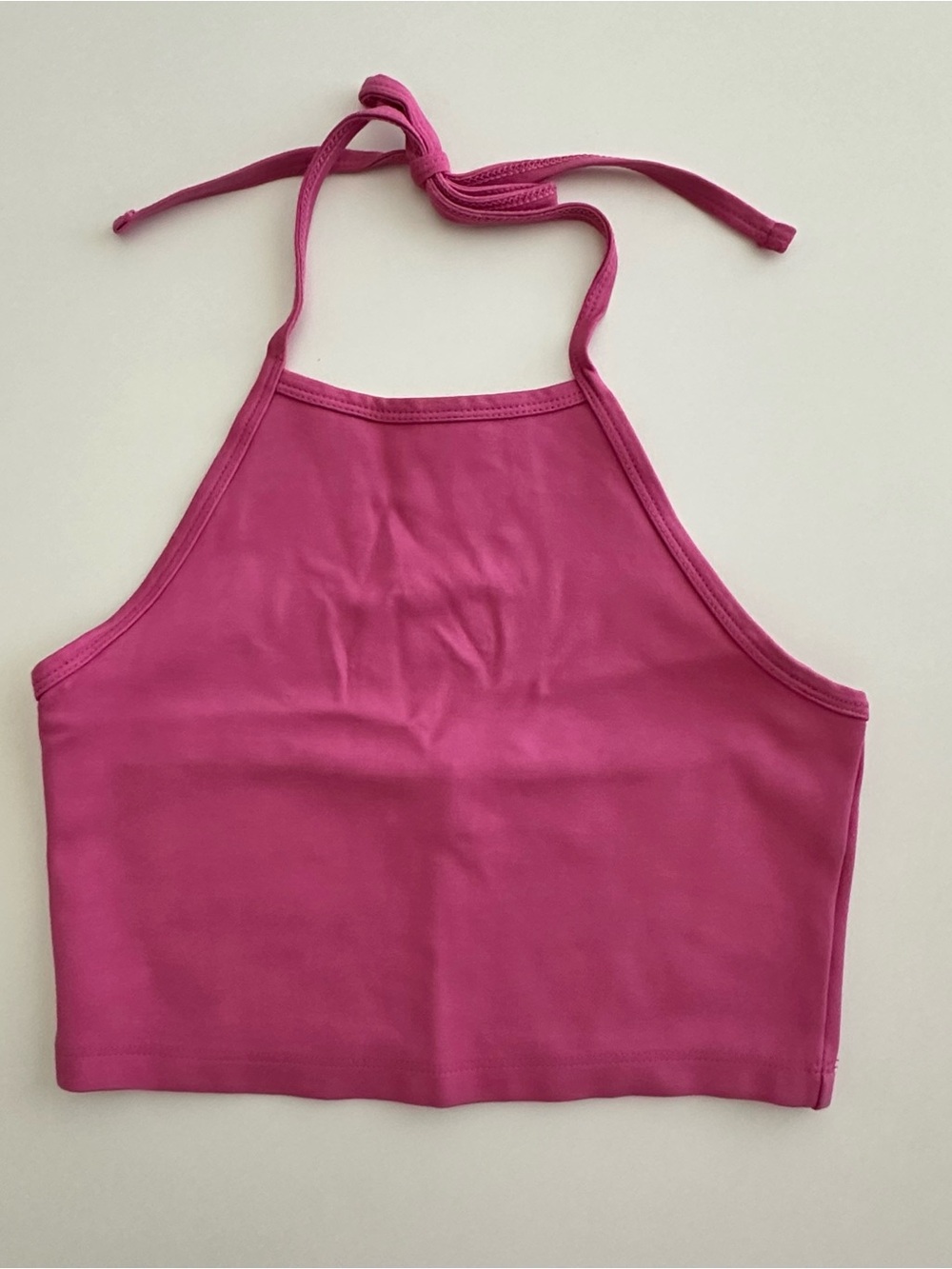 NWOT Sun-Deh Aritzia Aubrey Fuchsia Halter Tank XS